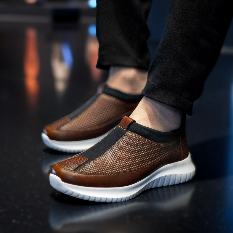 OUTLET Charleston Miel - Zapato Casual Elegante Hombre en Cuero