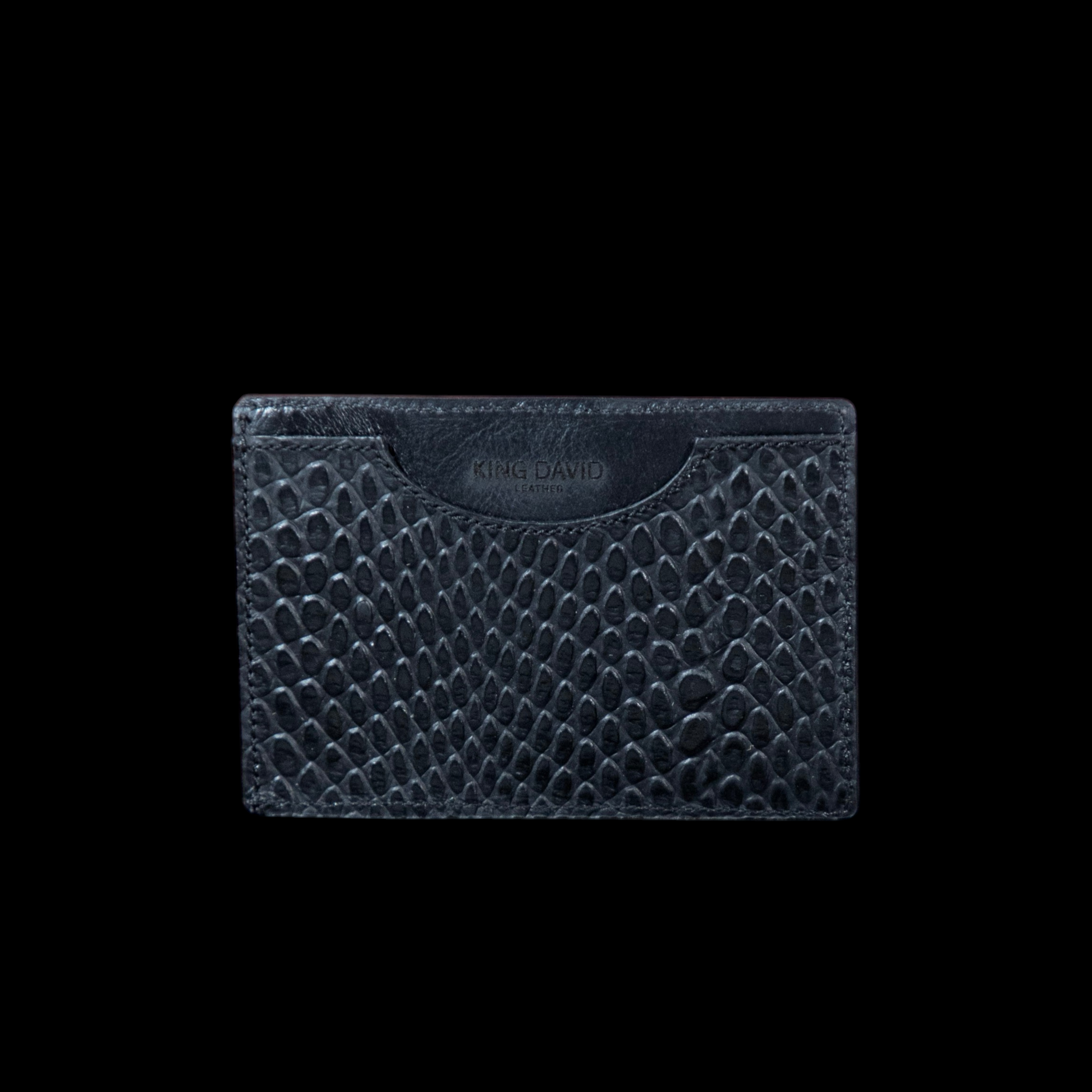 CARD HOLDER 08 CROCODILE NEGRO
