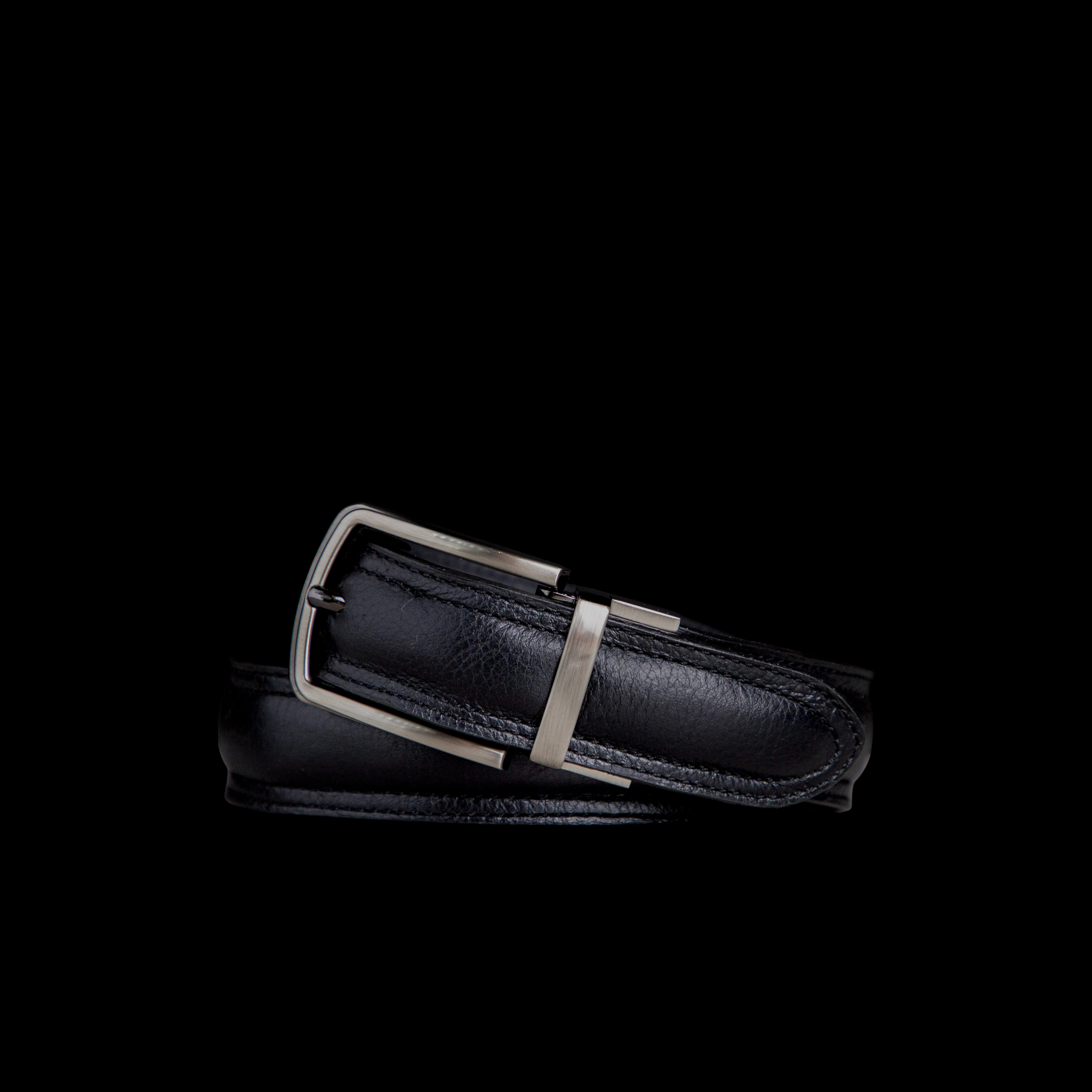 CINTURÓN LISO NEGRO