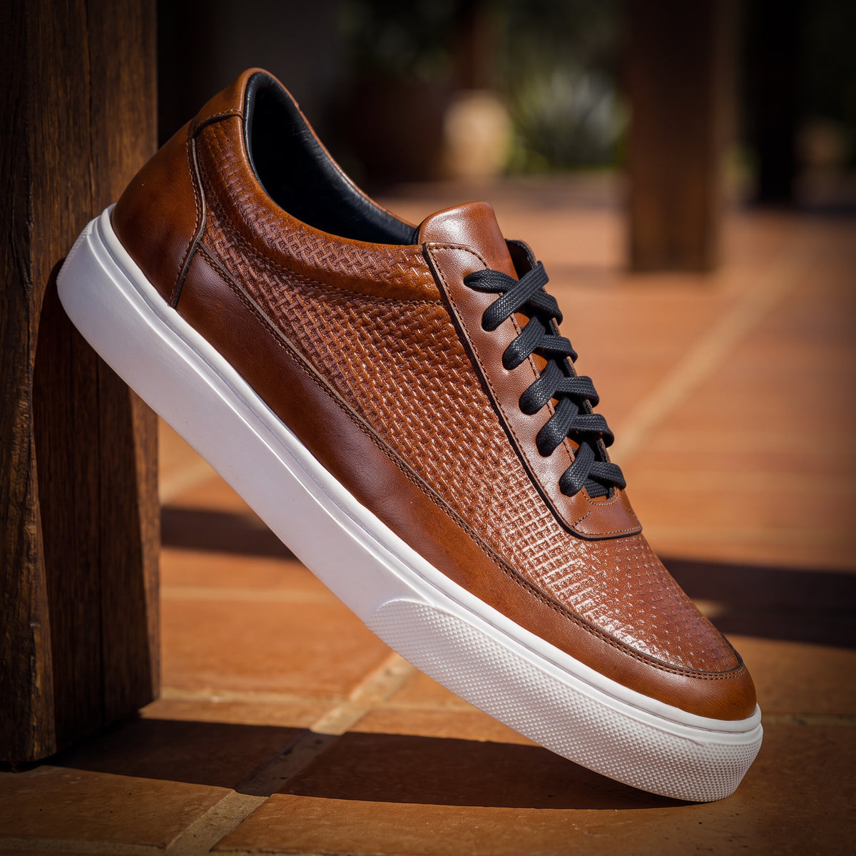 Houston Miel - Zapato Casual Elegante Hombre en Cuero