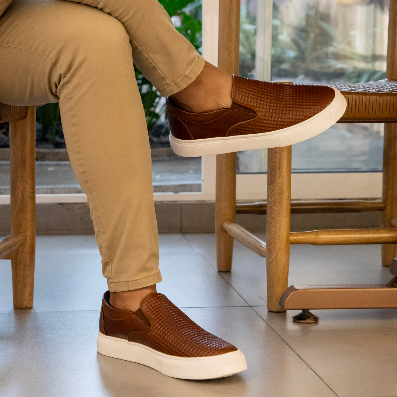 Miami NR Miel - Zapato Casual Elegante Hombre en Cuero