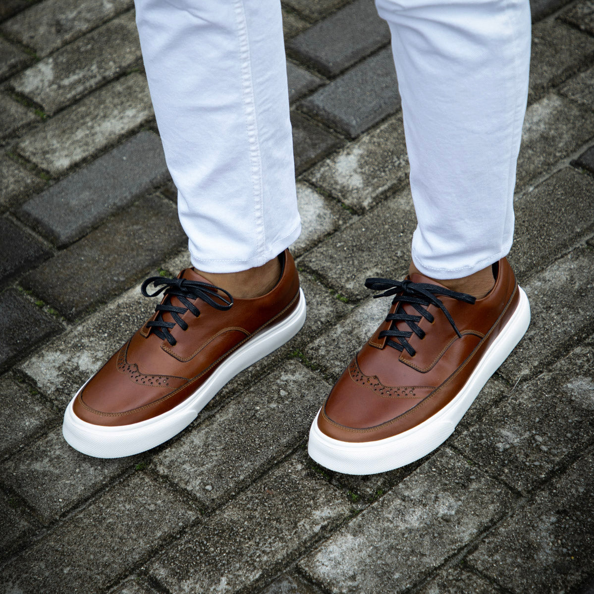 Rimini Miel - Zapato Casual Elegante Hombre en Cuero