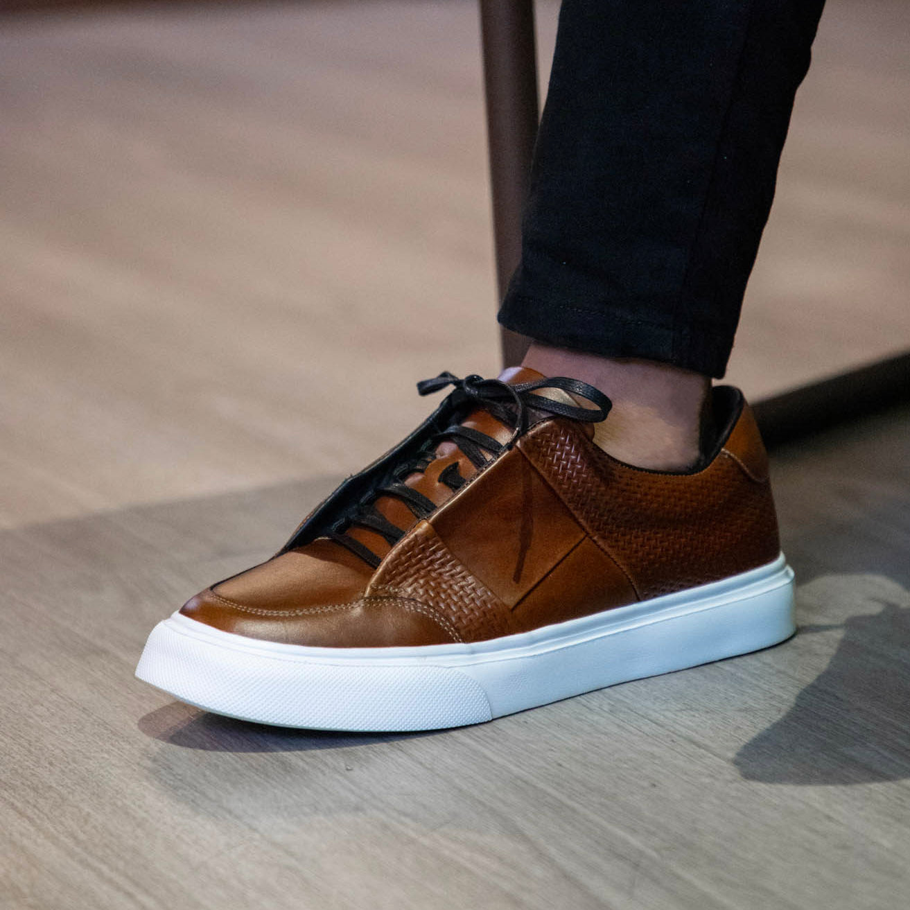 Mont Blanc Miel Suela Marfil - Zapato Casual Elegante Hombre en Cuero