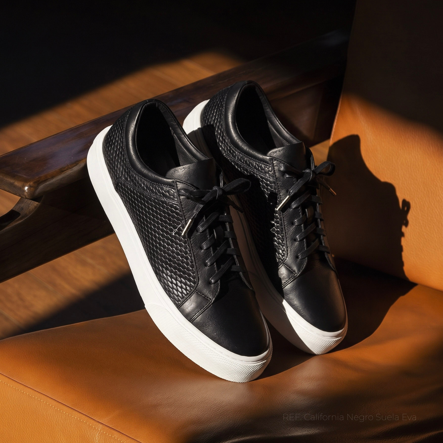California Negro Suela EVA - Zapato Casual Elegante Hombre en Cuero