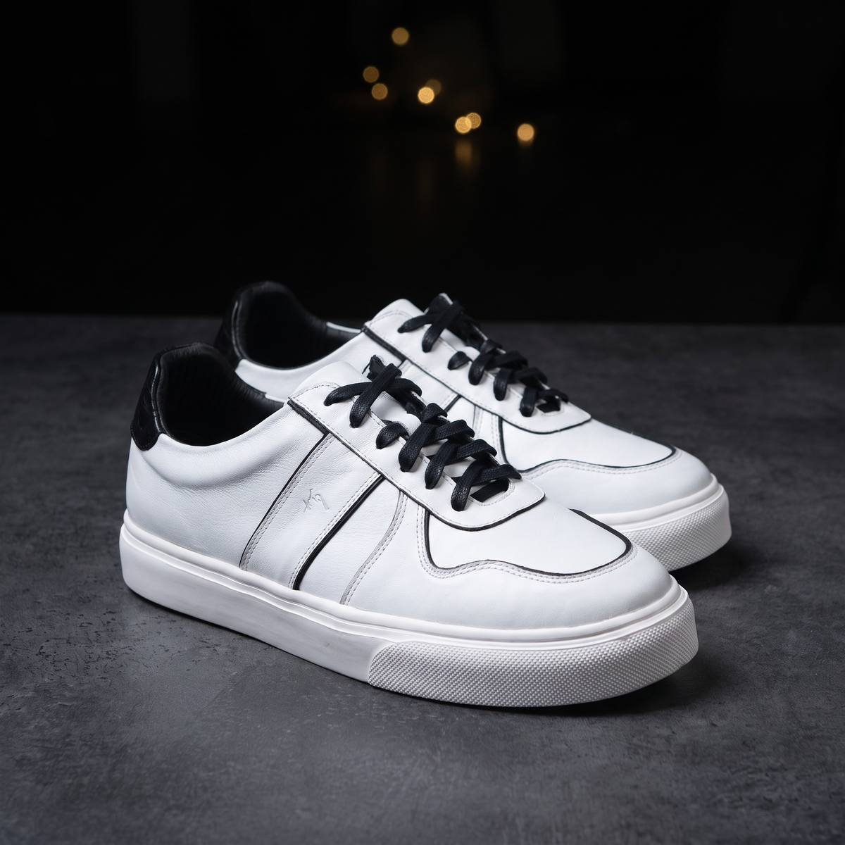 Cambridge Blanco - Zapato Casual Elegante Hombre en Cuero