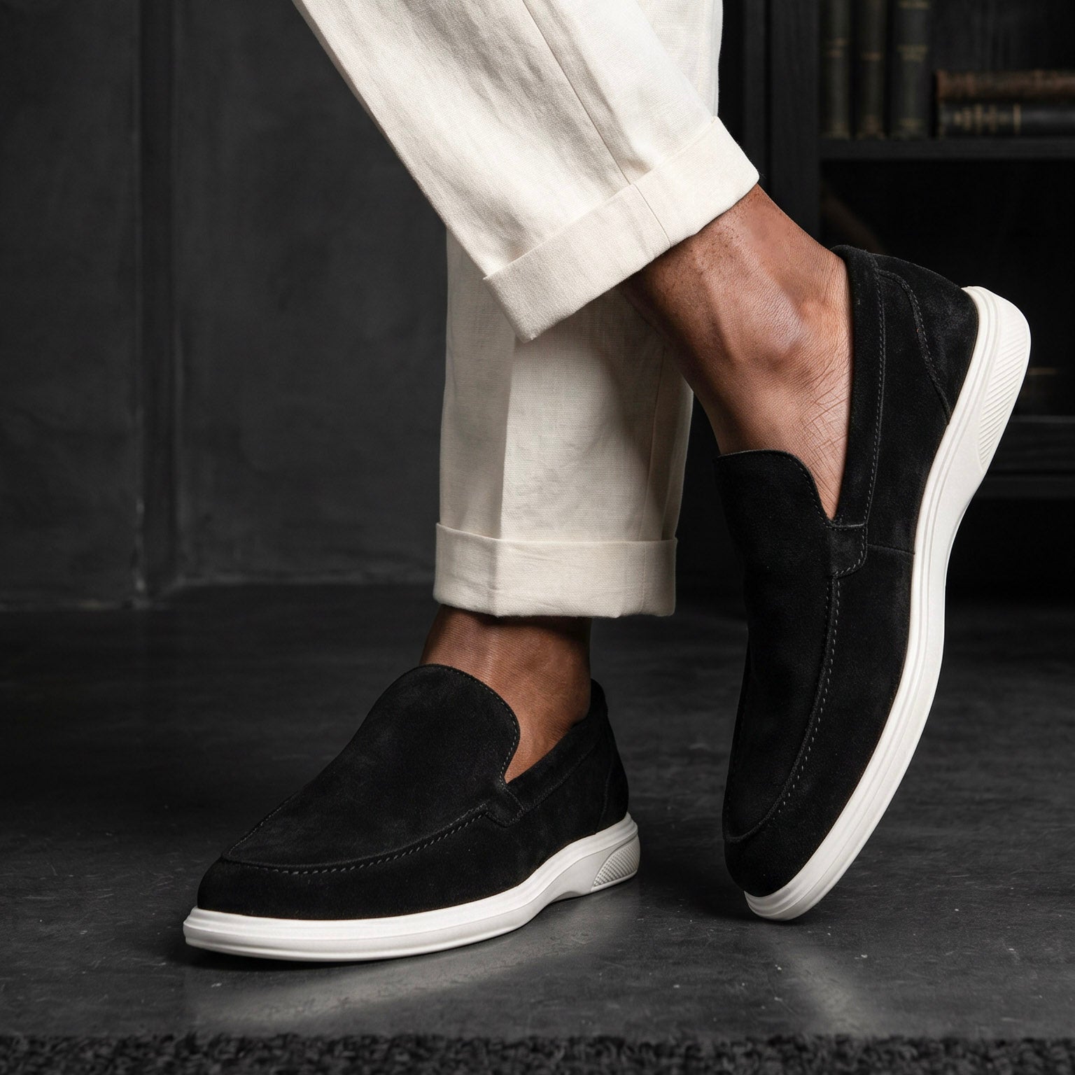 Napoles Negro - Zapato Casual Elegante Hombre en Cuero