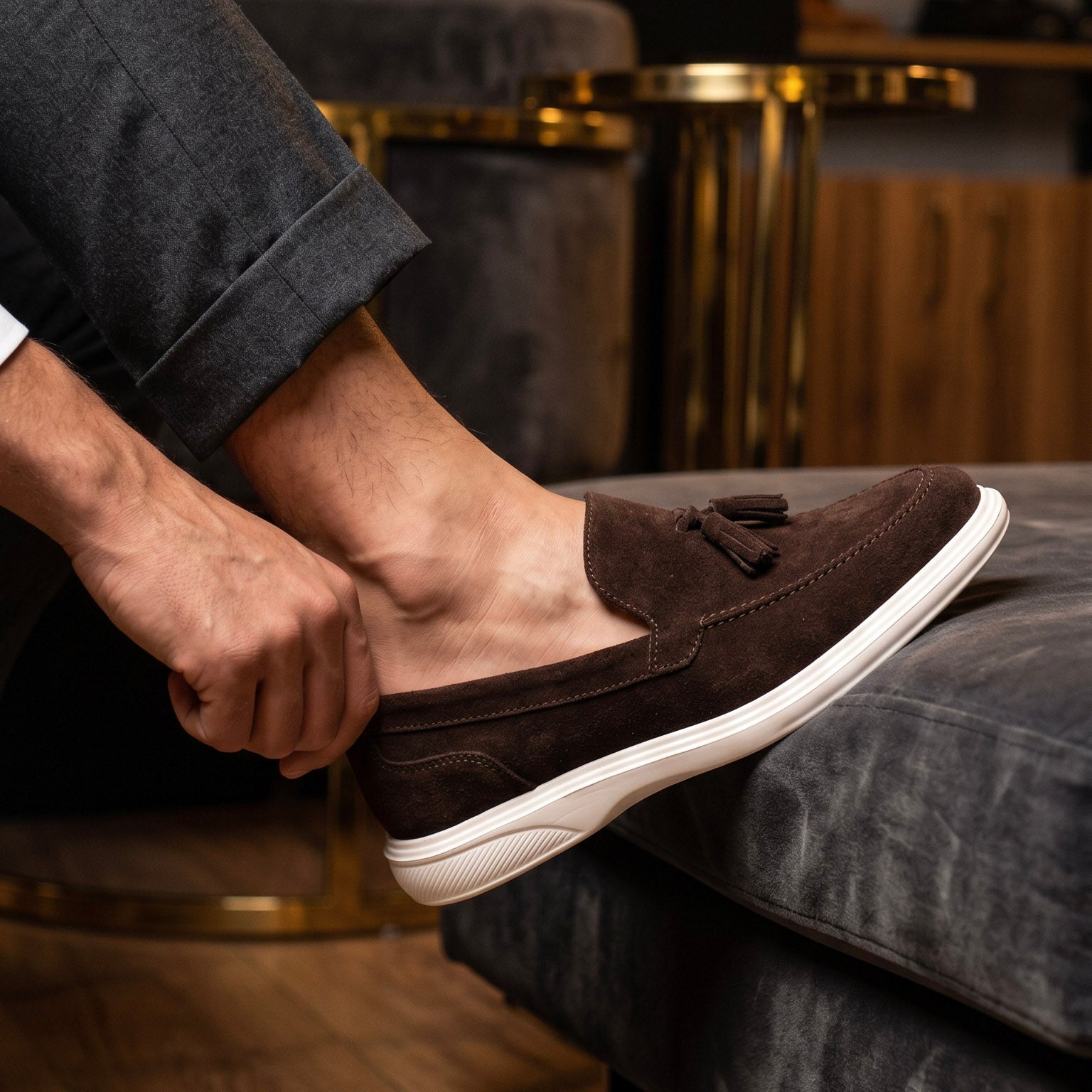 Milano Café - Zapato Casual Elegante Hombre en Cuero