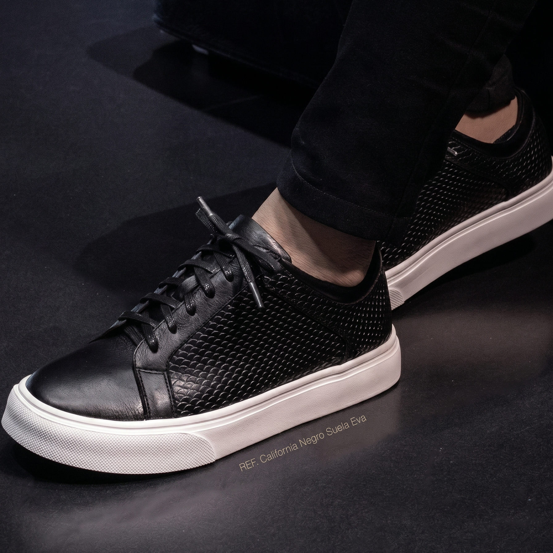 California Negro Suela EVA - Zapato Casual Elegante Hombre en Cuero