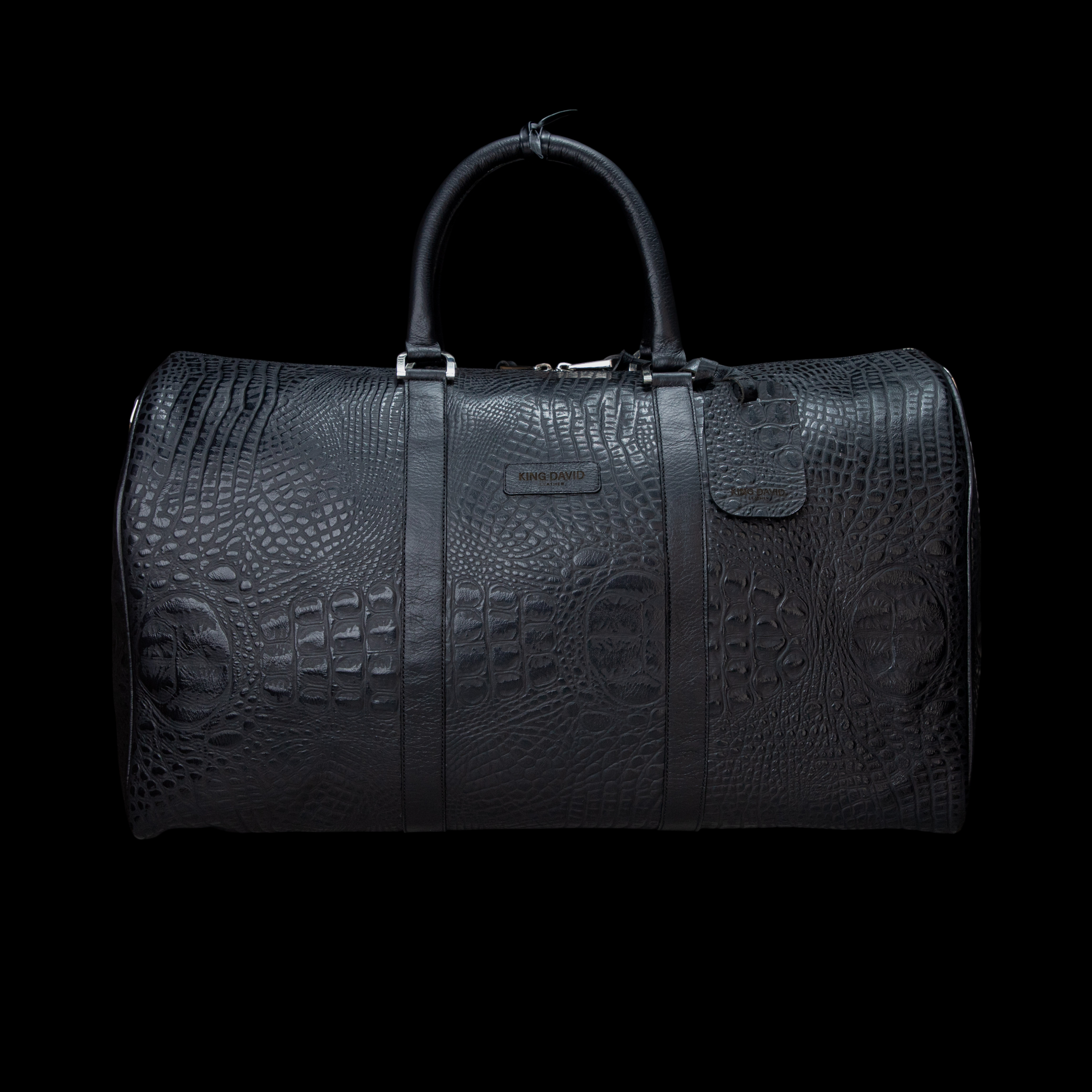 BAG KING TRAVEL CROCODILE NEGRO INVERTIDO