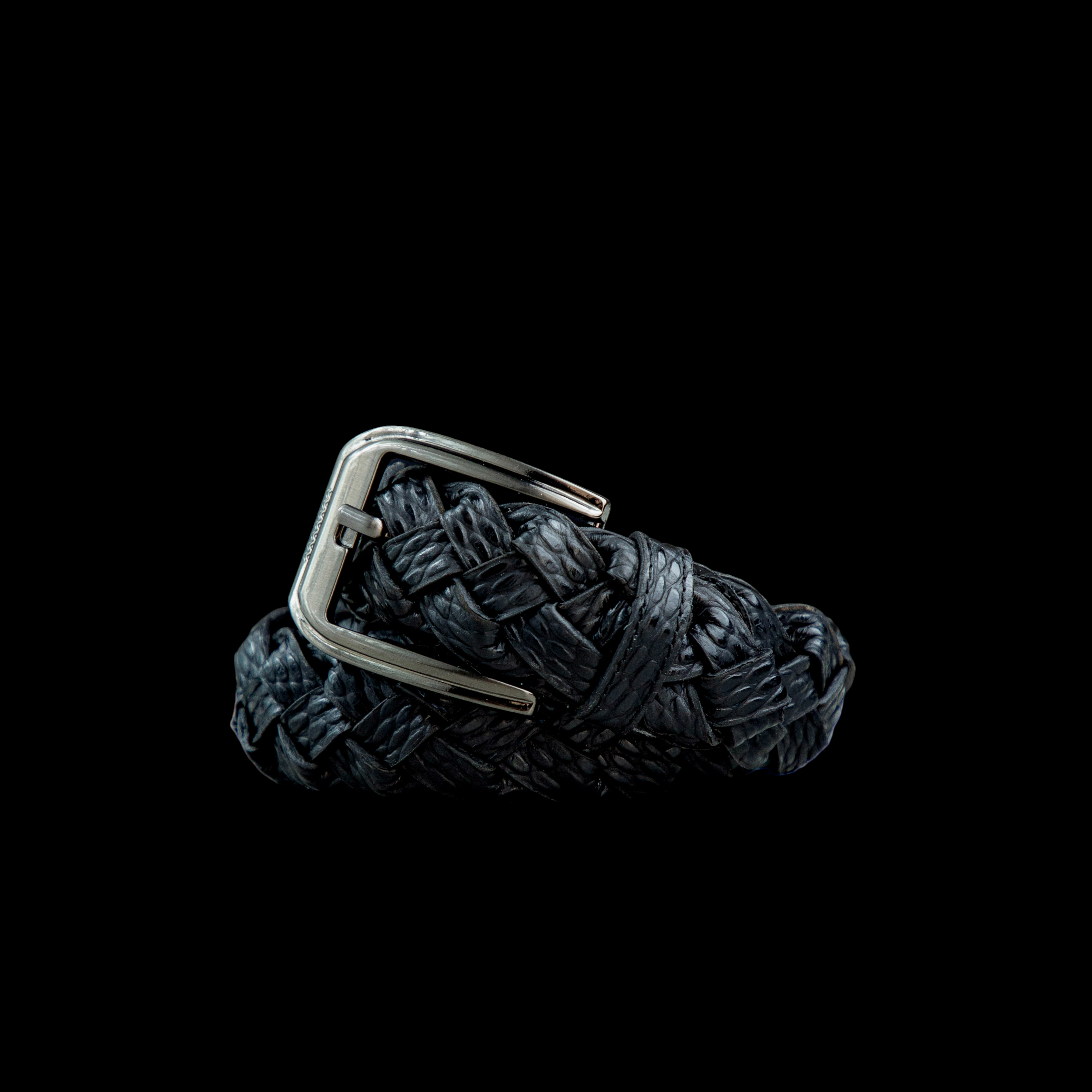 CINTURÓN ZURICH CROCODILE NEGRO