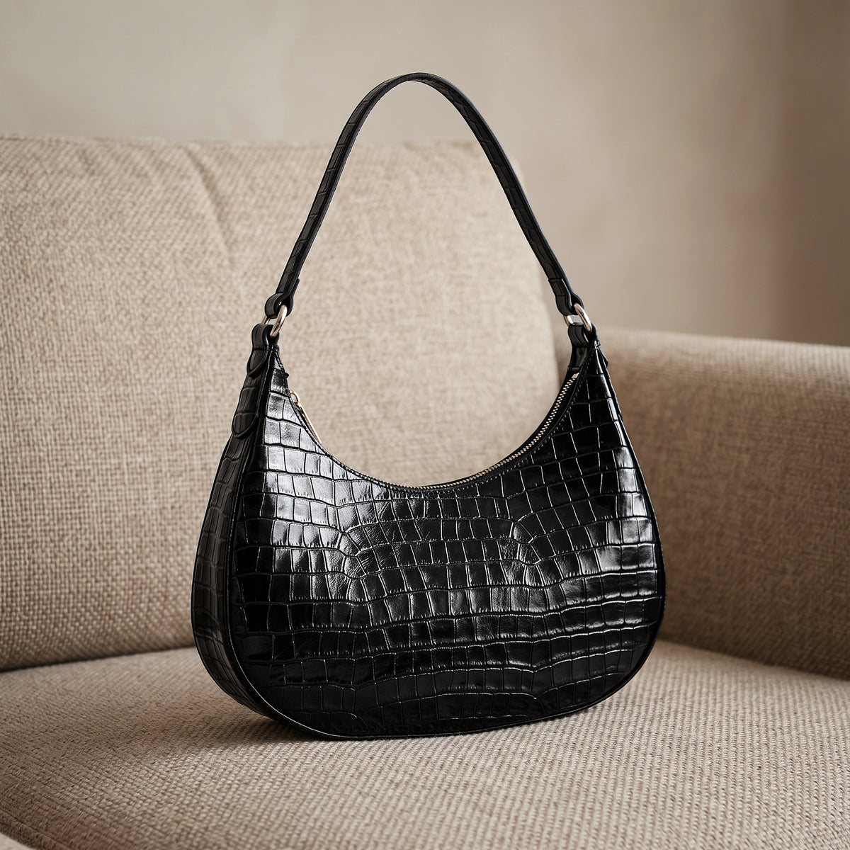 Rossie Negro Folia - Bolso Luxury Mujer en Cuero Importado