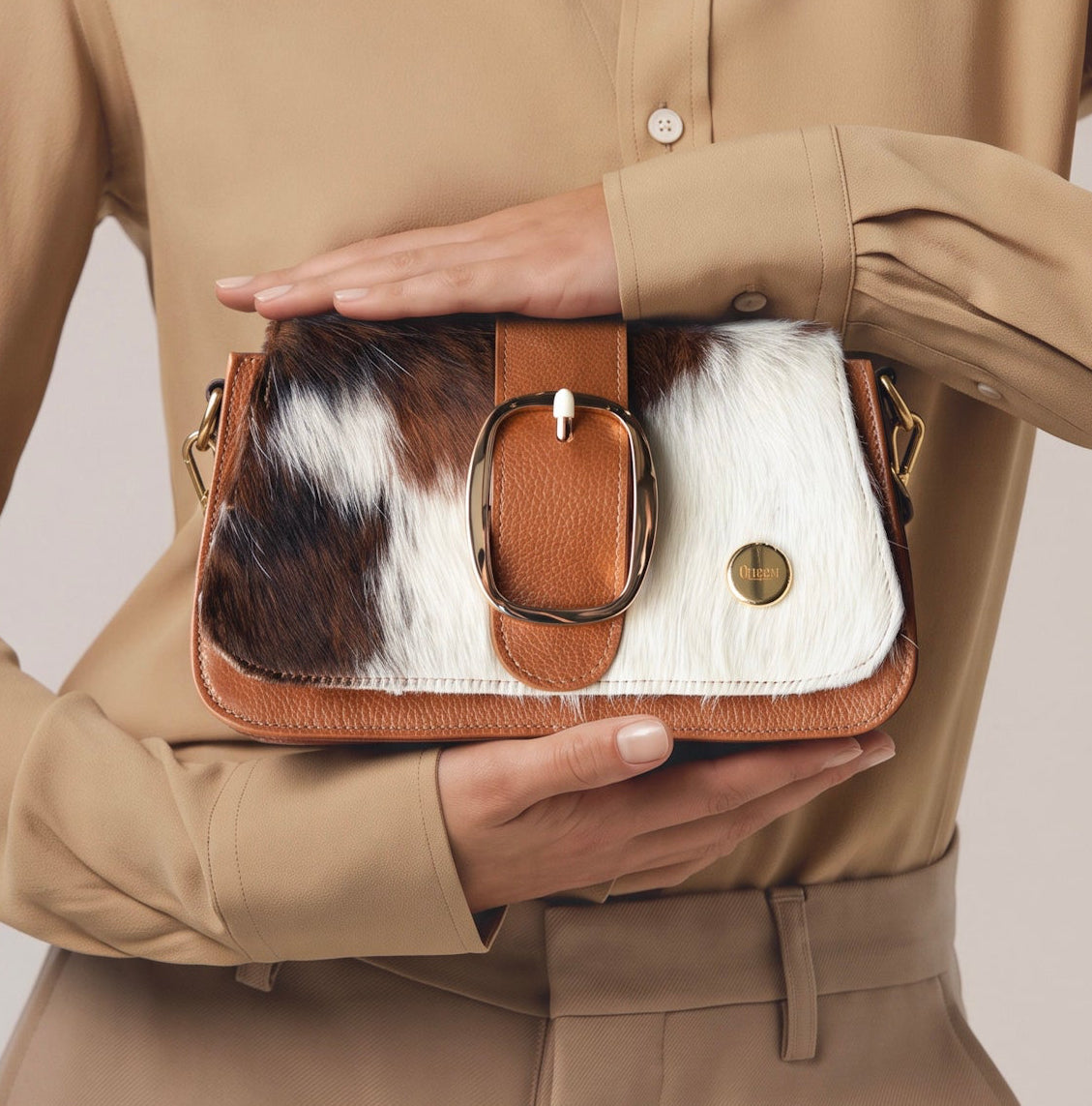 Bianca Miel Pelo Largo - Bolso Luxury Mujer en Cuero