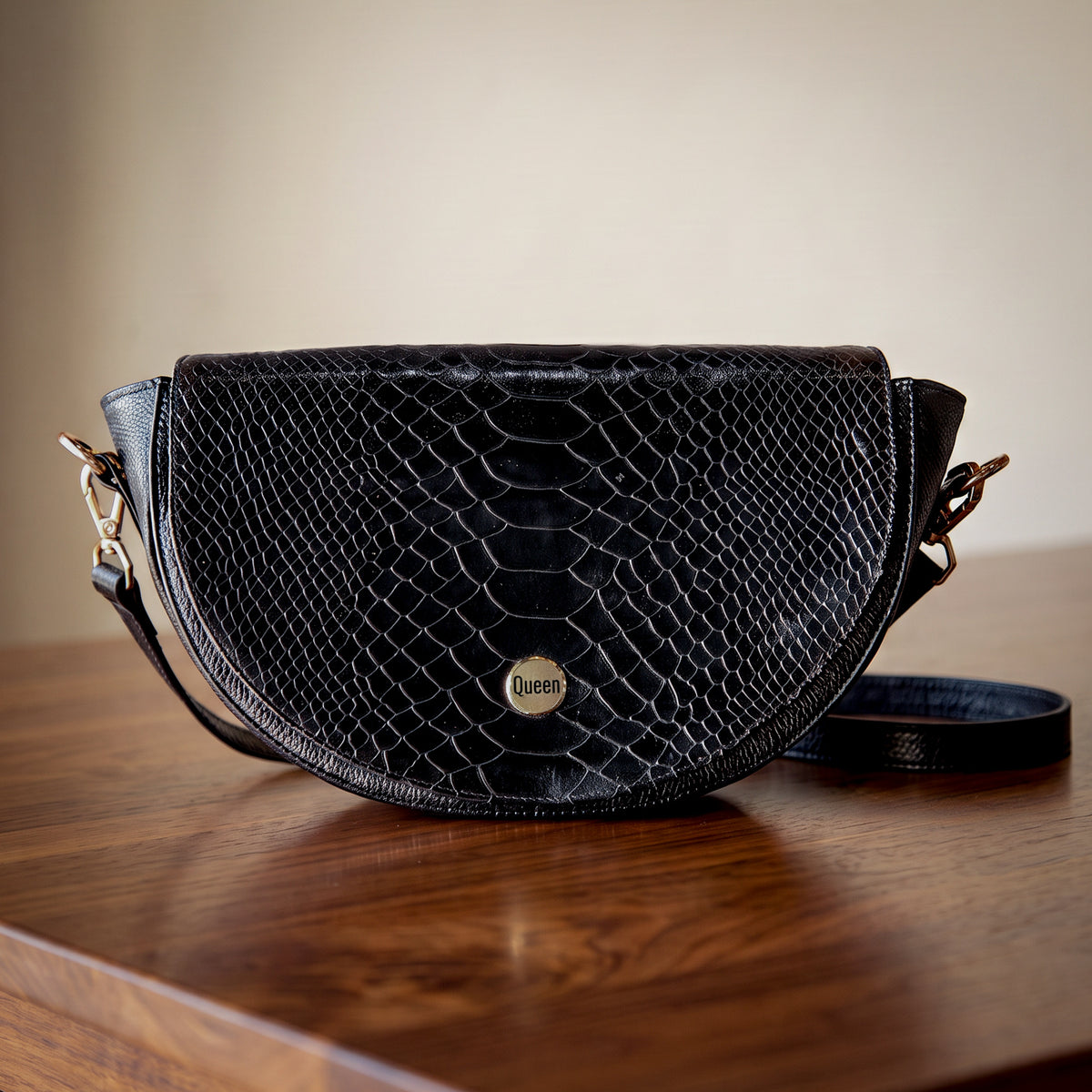 Chloé Negro Croco - Bolso Luxury Mujer en Cuero