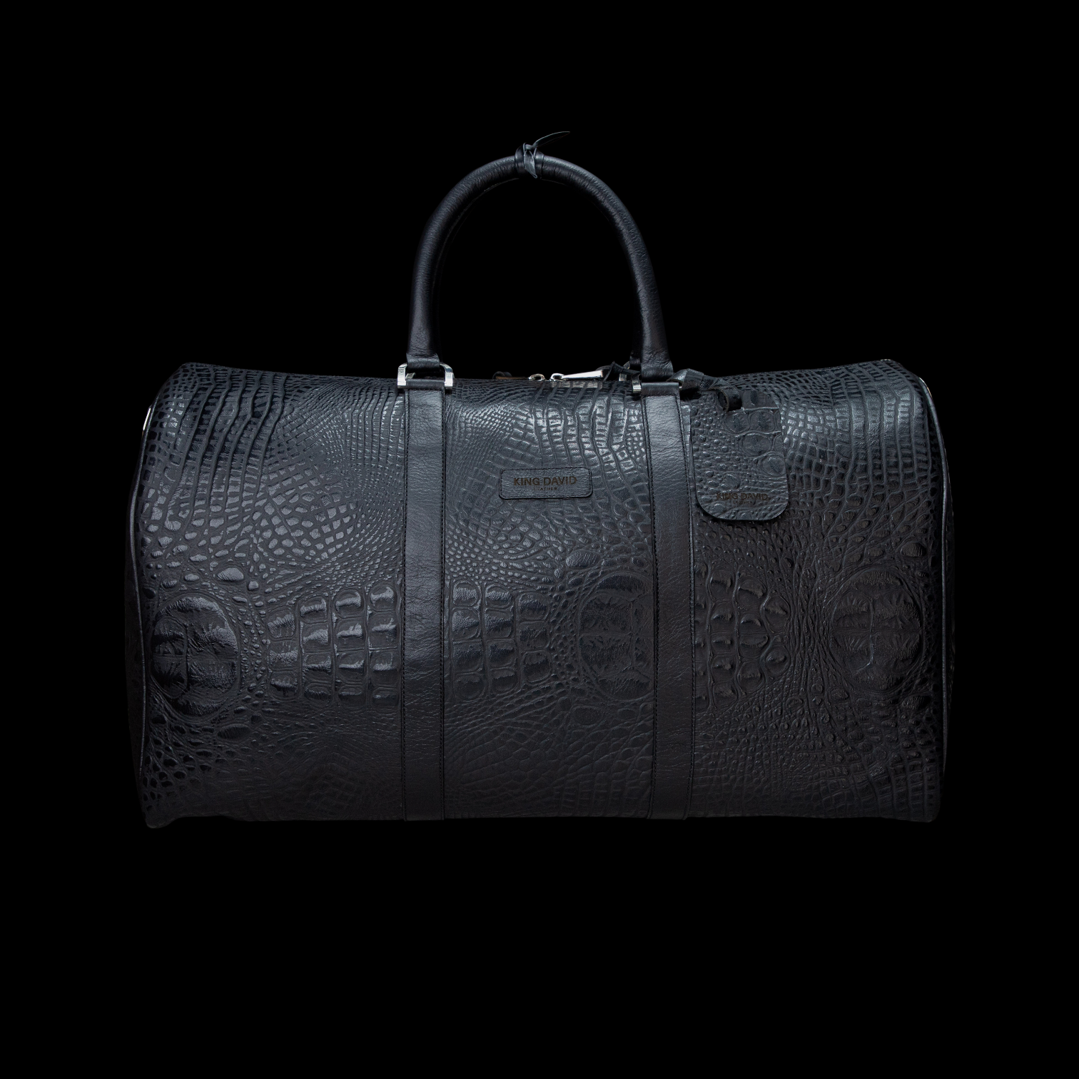 BAG KING TRAVEL CROCODILE NEGRO INVERTIDO