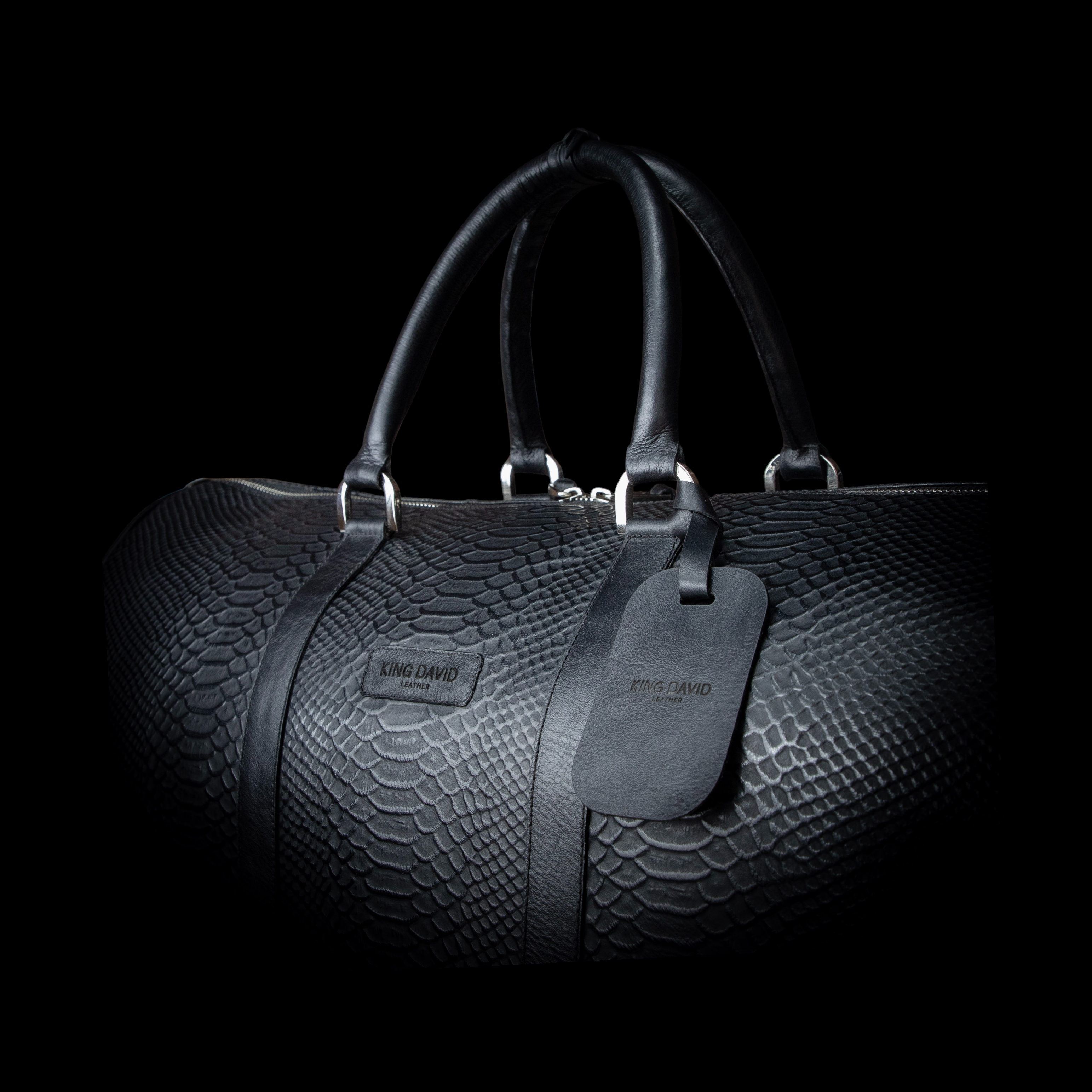 BAG KING TRAVEL CROCODILE NEGRO