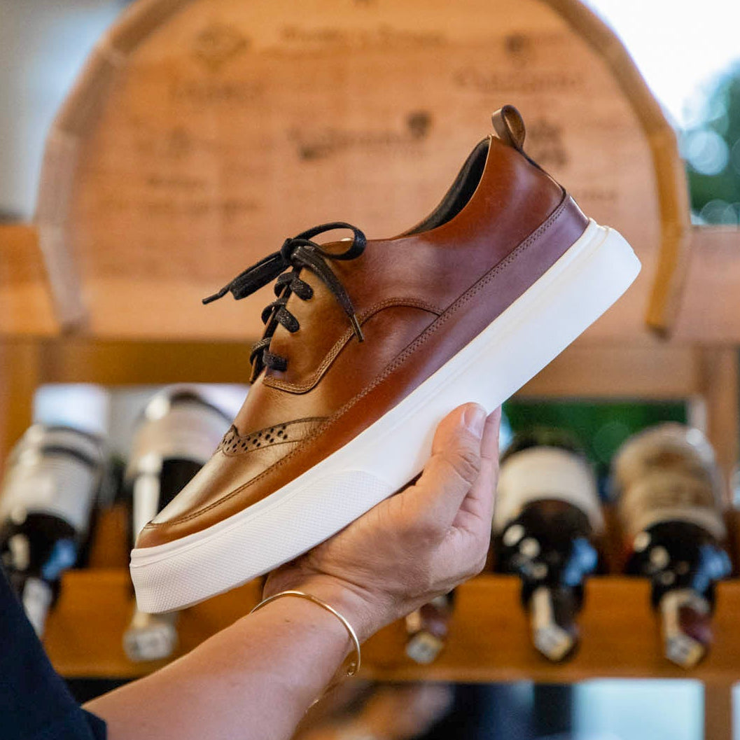 Rimini Miel - Zapato Casual Elegante Hombre en Cuero