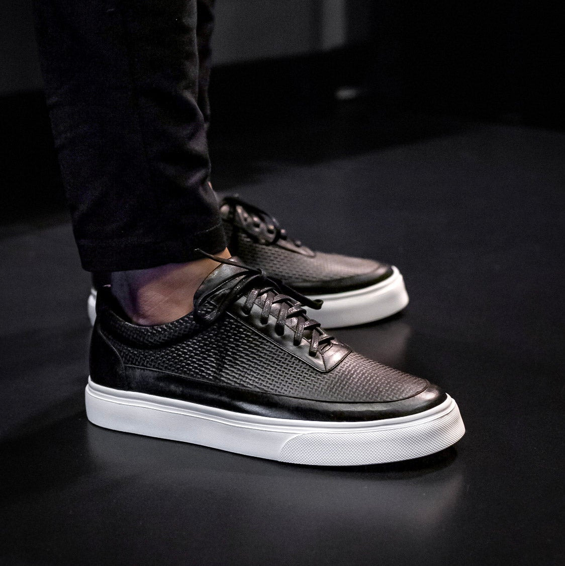 Houston Gris - Zapato Casual Elegante Hombre en Cuero