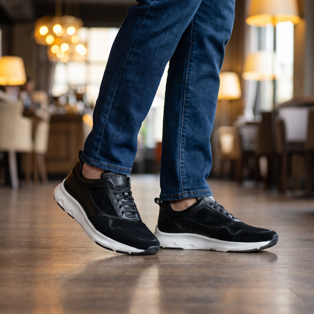 Senegal Negro - Zapato Casual Elegante Hombre en Cuero