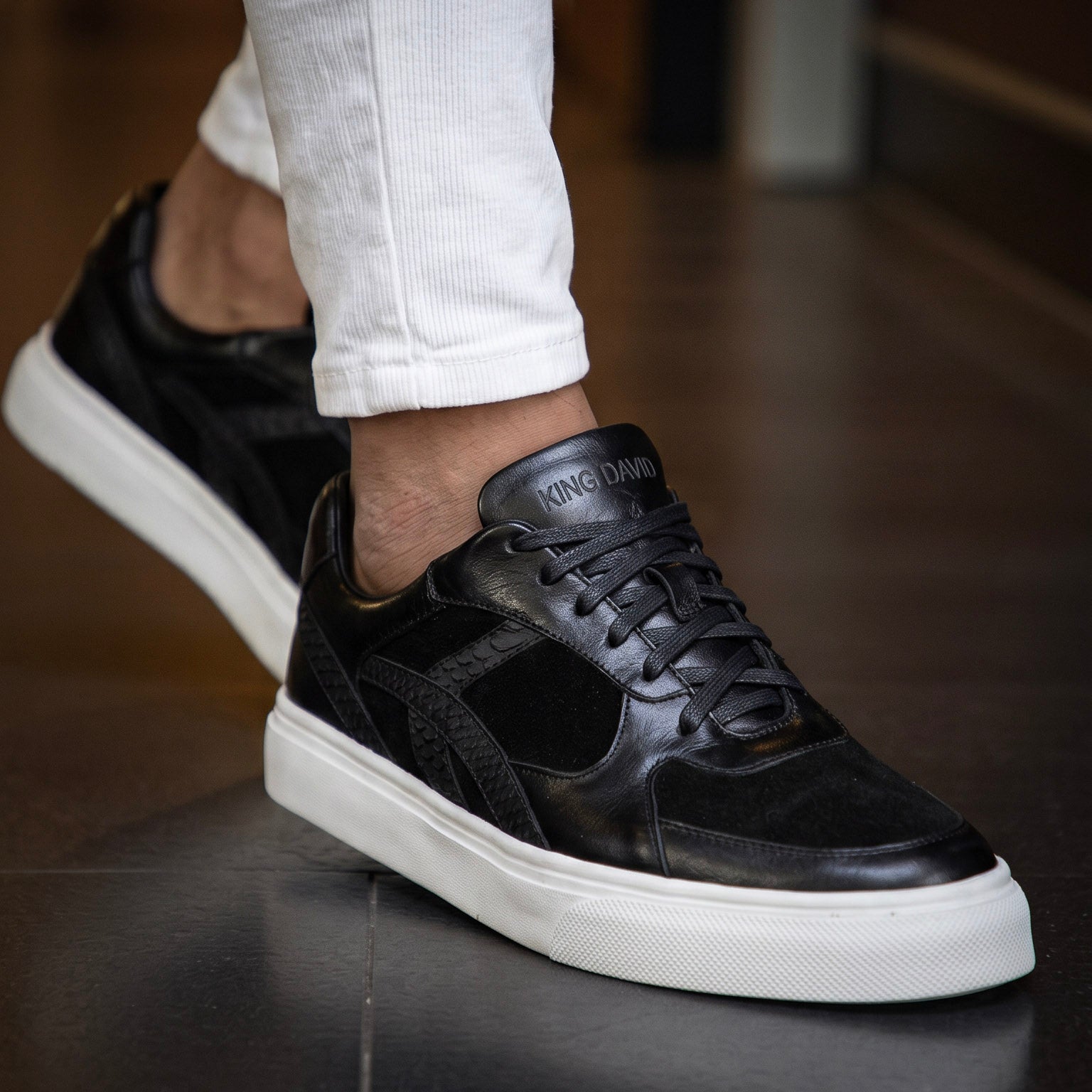 Monaco Negro - Zapato Casual Elegante Hombre en Cuero