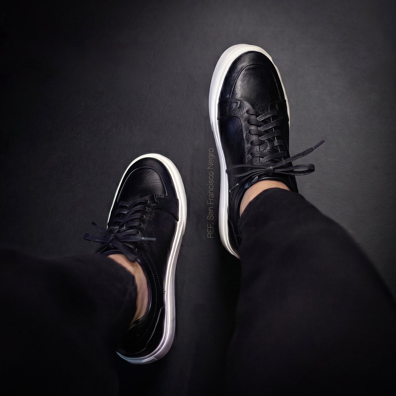 San Francisco Negro - Zapato Casual Elegante Hombre en Cuero