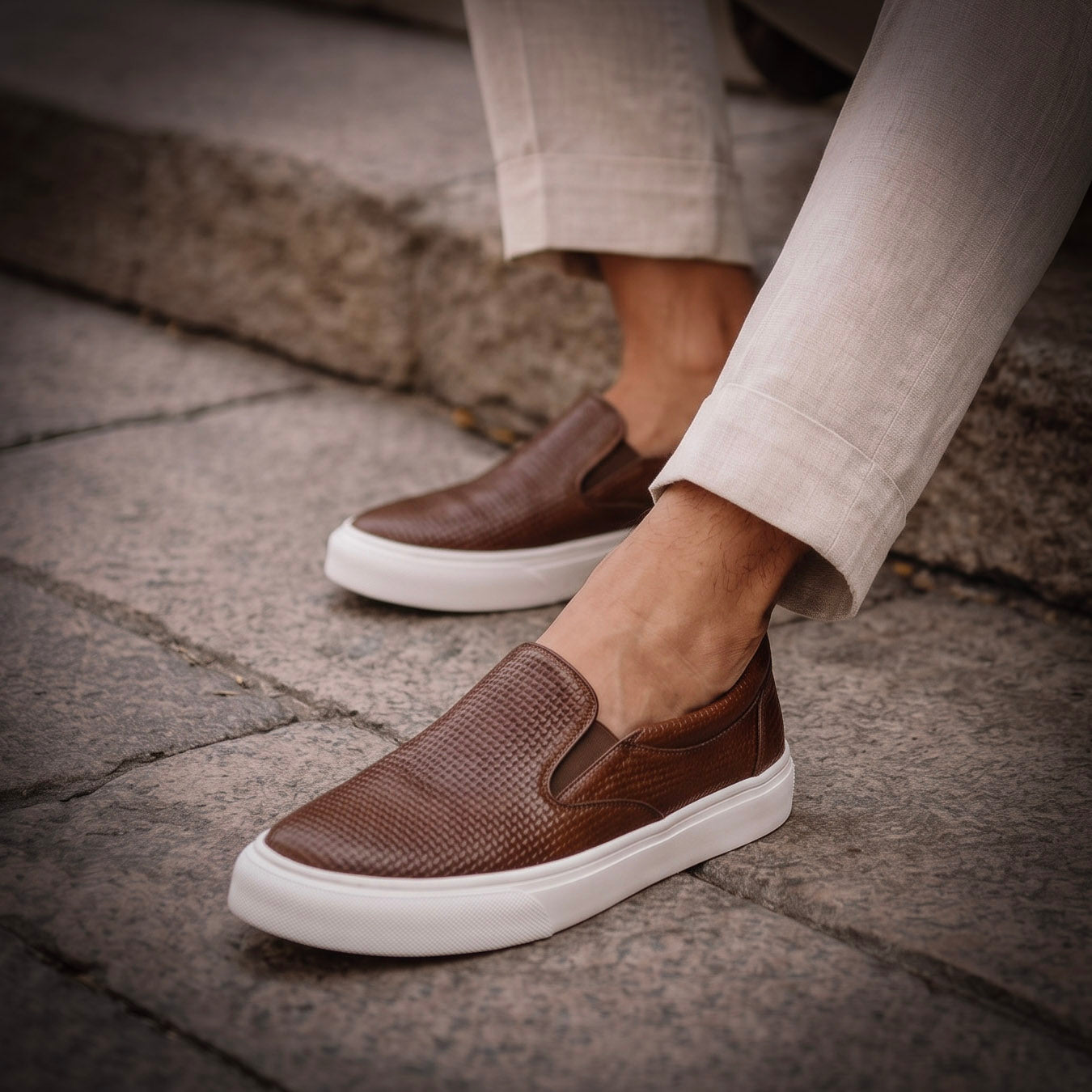Miami Miel - Zapato Casual Elegante Hombre en Cuero