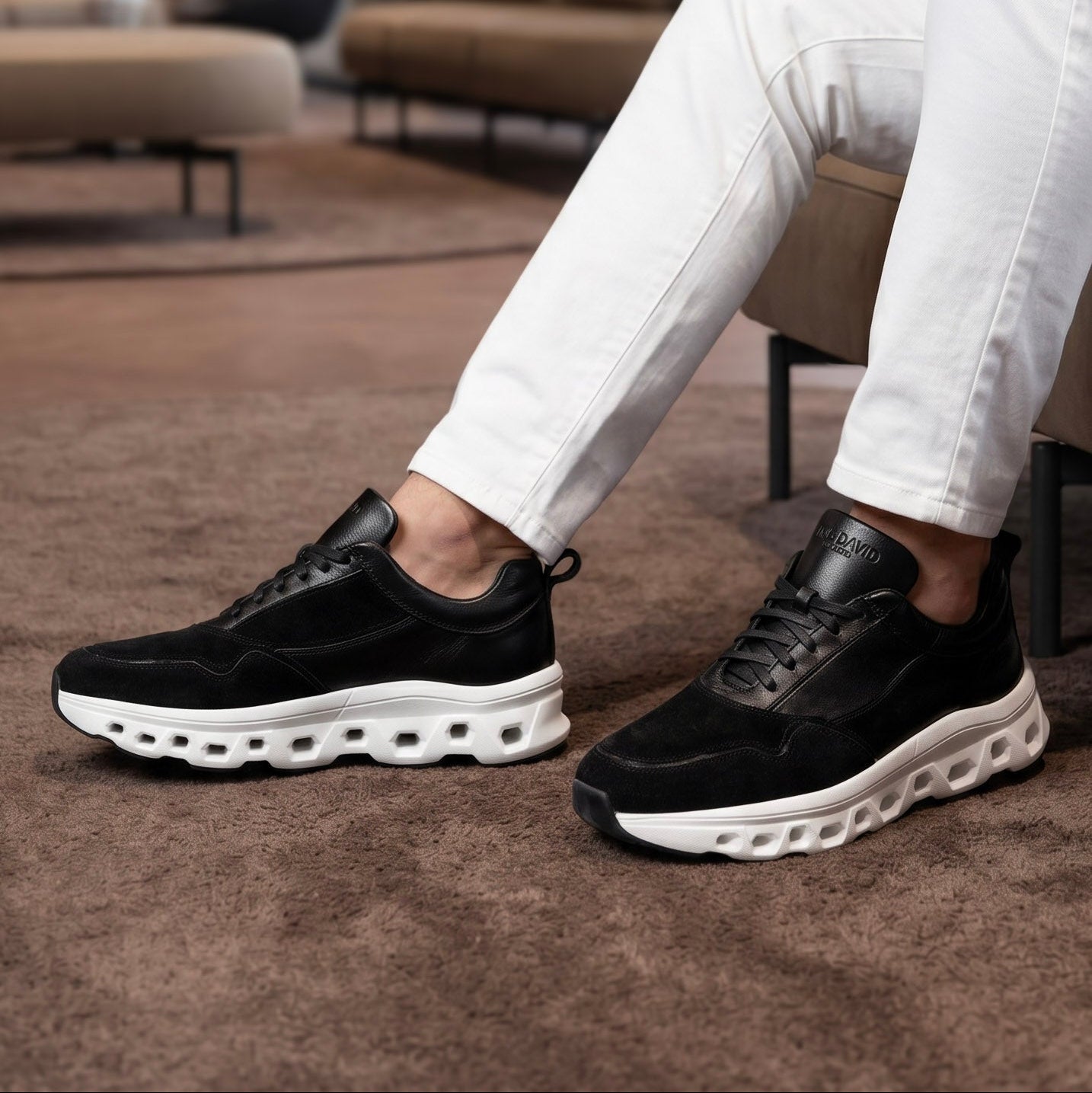 Senegal H Negro - Zapato Moderno y Versátil Hombre en Cuero