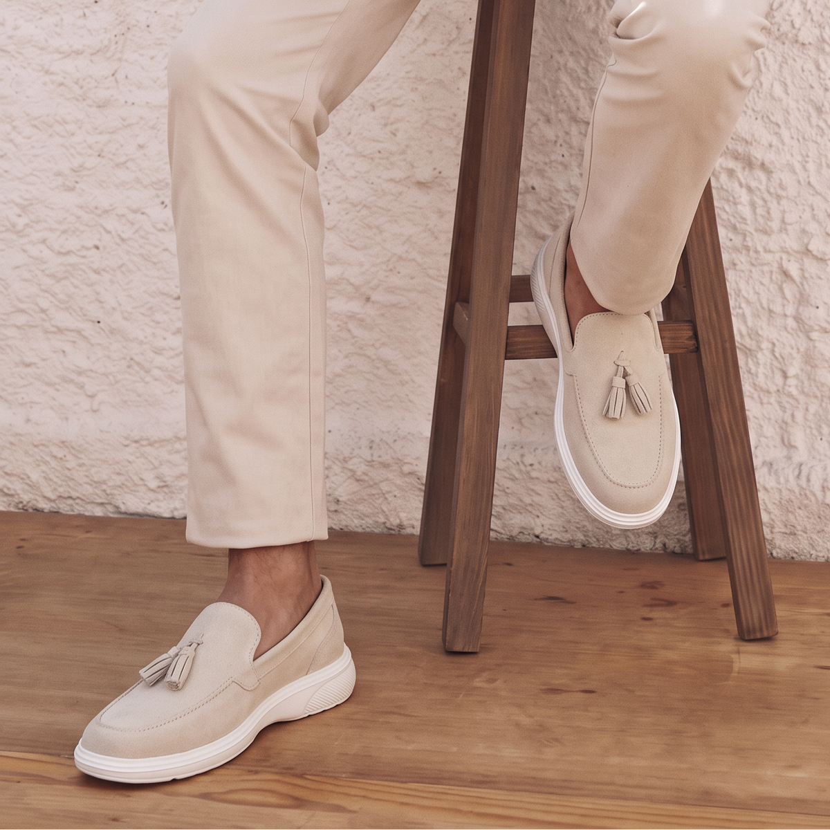 Milano Beige - Zapato Casual Elegante Hombre en Cuero