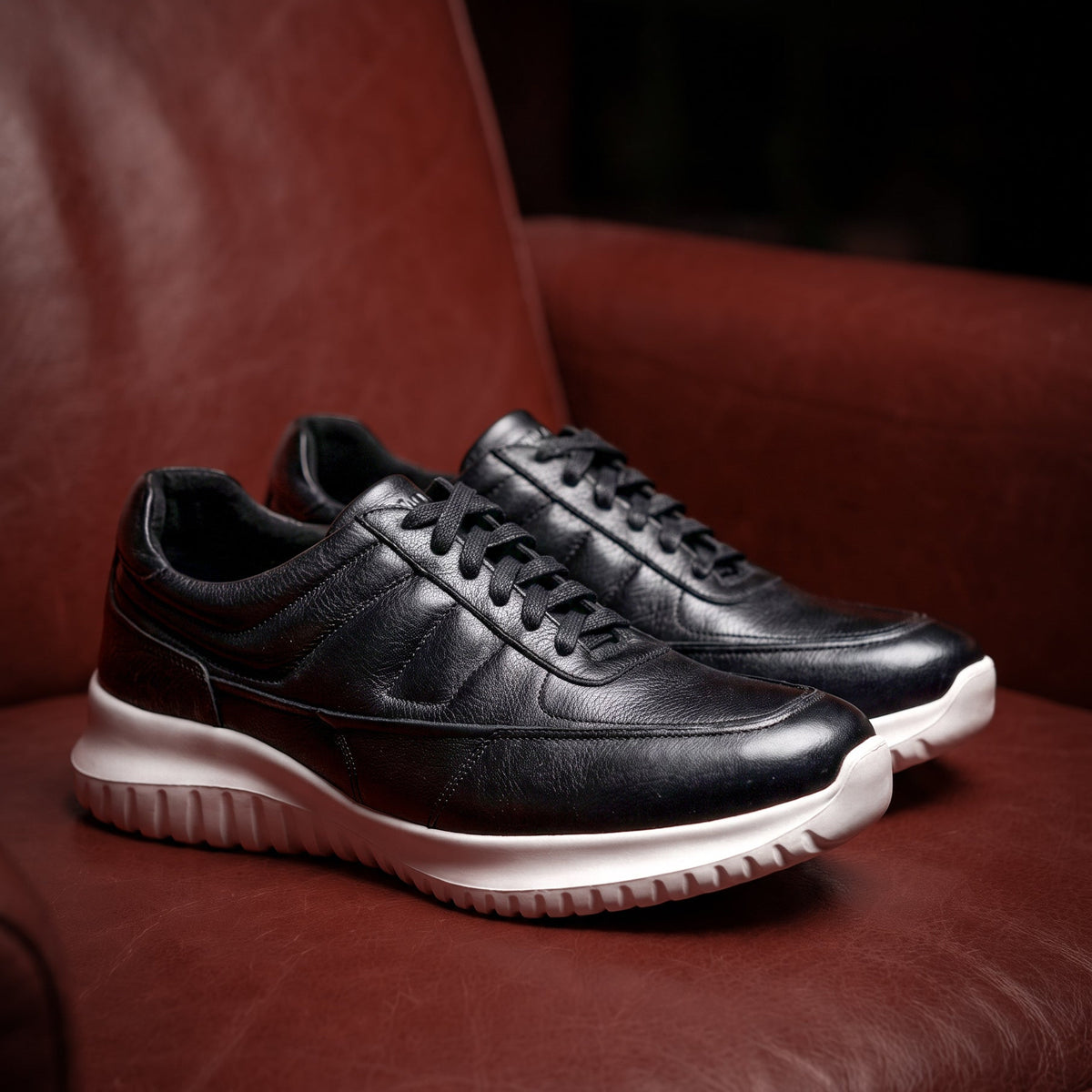 New York Negro - Zapato Casual Elegante Hombre en Cuero